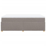 Box Spring Bed with Mattress Taupe 120x200 cm Fabric 3285370