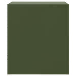 ZNTS Bedside Cabinets 2 pcs Olive Green 34.5x39x44 cm Steel 841760