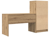 Desk with Drawer with Shelf with Storage 2 pcs Artisan Oak 3337328