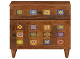Bedside Cabinet Brown 50 x 33 x 60 cm Solid Mango Wood 4018232