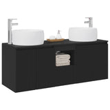 Bathroom Cabinet Set 3 pcs Black 49.5 x 44.5 x 66 cm 3405718