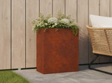 Garden Planter Rusty 50 x 20 x 75 cm Weathering Steel 8005468