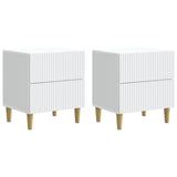 Bedside Cabinet 2 pcs White 43 x 34.5 x 48 cm Engineered Wood 894526