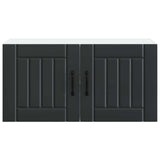 Wall Cabinet LUCCA Black 80 x 31 x 40 cm Engineered Wood 884935