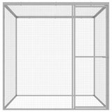 Cat Cage 1.5x1.5x1.5 m Galvanised Steel 146356