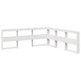 Bookcase Bed without Mattress White 120x200cm Solid Wood Pine 3324542