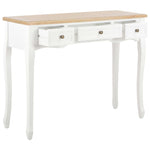 ZNTS Dressing Console Table with 3 Drawers White 280044