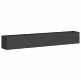 Planter Black 280x40x40 cm Cold-rolled Steel 860689