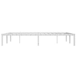 Metal Bed Frame without Mattress White 135x190cm 373672