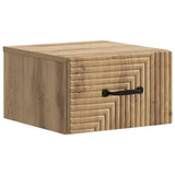 Wall-Mounted Bedside Cabinet 2 pcs Artisan Oak Engineered Wood 898614