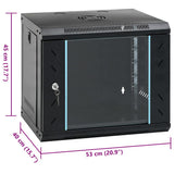 9U Wall Mounted Network Cabinet 19" IP20 53x40x45 cm 30260