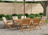 7-Piece Garden Dining Set 7 pcs Natural Solid Acacia Wood 3434620