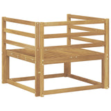 Outdoor Middle Sofa Solid Acacia Wood White 3438993