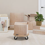 Dolly Trolleys 6 pcs Round Engineered Wood 154888