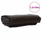 Tarpaulin 650g / m Brown 1.5 x 10 m Canvas with PVC Coating 42017716