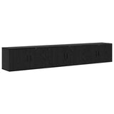 Wall-mounted TV Cabinet Set 3 pcs Black Oak 80 x 34.5 x 40 cm 3415599