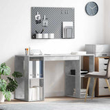 Desk Concrete Grey 130 x 50.5 x 75 cm Engineered Wood 869501