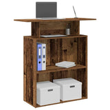 Reception Desk Old Wood 100x40x104 cm Engineered Wood 859058