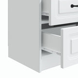 Bedside Cabinet White 43 x 34.5 x 44.5 cm Engineered Wood 895675