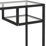 ZNTS Computer Desk Transparent 100x36x74 cm Glass 331621