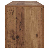 TV Cabinet with LED Lights Old Wood 140x36.5x40 cm Engineered Wood 856303