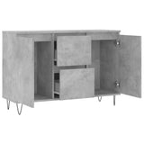 Sideboard Concrete Grey 101.5x35x70 cm Engineered Wood 827208