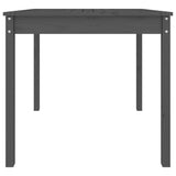 Garden Table Grey 82.5x82.5x76 cm Solid Wood Pine 823964