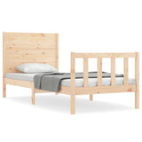 Bed Frame without Mattress Small Single Solid Wood Pine 3192711