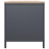 Firewood Rack with Wooden Top Anthracite 100.5x35.5x40 cm 864257
