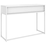 335893 Console Table White 106x35x75 cm Steel