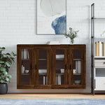 Wall Mounted Cabinets 2 pcs Brown Oak Engineered Wood 3197960