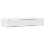 ZNTS Bed Drawers White 80x36,5x16,5 cm Engineered Wood 866923