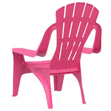 Garden Chairs 2 pcs for Children Pink 37x34x44 cm PP Wooden Look 364741