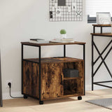 Cabinet with Charging Station Smoked Oak 61 x 46 x 67 cm 859832