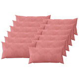 Cushion with Pillow HEERLEN 12 pcs Pink Velvet 925641