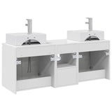 Bathroom Cabinet Set 3 pcs High Gloss White 49.5 x 41 x 62.5 cm 3405651