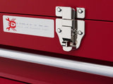 Lockable Metal Tool Box, 4 Drawer Tool Chest with Latches, Handle, Ball Bearing Runners, Red T3398P343059