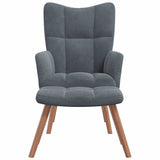 Relaxing Chair Dark Grey Velvet 42022442