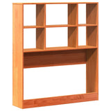 Headboard with Storage Wax Brown 100 cm Solid Wood Pine 855671