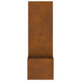 Garden Privacy Screen Rusty 50 x 32 x 150 cm Weathering steel 876447