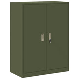 Storage Cabinet Olive Green 80 x 40 x 105 cm Steel 891692