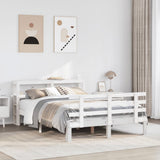 Bed Frame with Headboard without Mattress White 160x200 cm 3306117