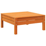 Garden Footstool Wax Brown Solid Wood Pine 838016