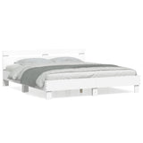Bed Frame without Mattress White 160x200 cm 3207406