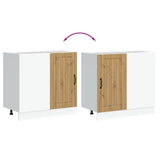 Kitchen Base Cabinet Lucca Artisan Oak Engineered Wood 854317