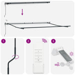 Automatic Retractable Awning with LEDs Anthracite&White 400x300 cm 3310233