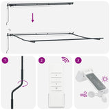 Automatic Retractable Awning with LEDs Anthracite&White 400x300 cm 3310233
