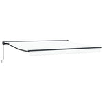 Retractable Awning Manual White 400x300 cm Fabric 3330637