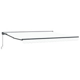 Retractable Awning Manual White 400x300 cm Fabric 3330637