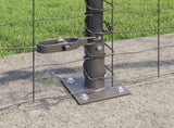 Welded Wire Fence with Concrete Base 10 x 0.6 m 3350924